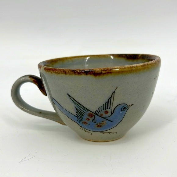 Ken Edwards El Palomar Pottery
Coffee Tea Cup Mug Tonala Mexico Blue Bird Floral - Picture 4 of 13